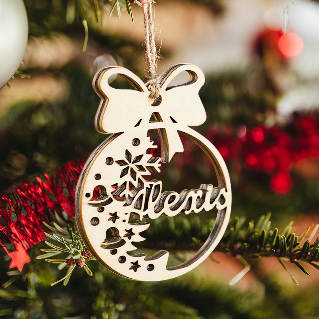 Personalized Christmas Tree Decor Name Ornament