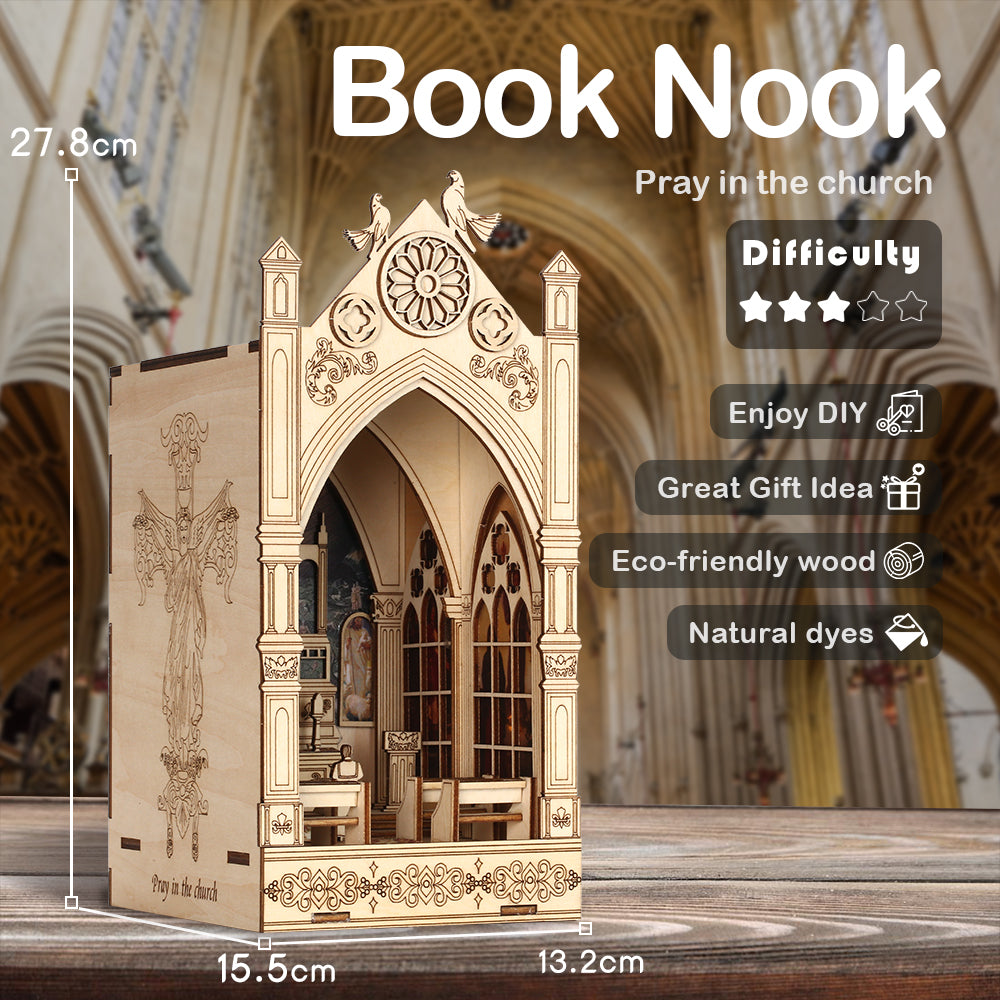 DIY Book Nook Kit (Pray in The Church)