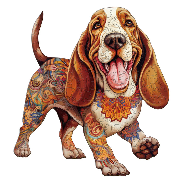 Basset Hound - Wooden Jigsaw Puzzle