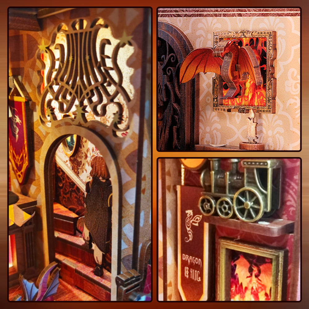 DIY Book Nook Kit (Flame Common Room)
