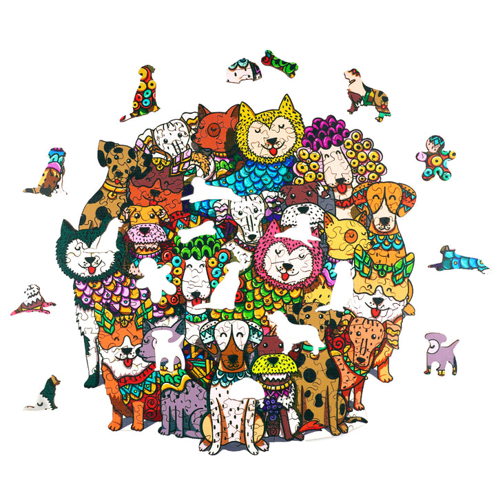 So Many Dogs - Wooden Jigsaw Puzzle