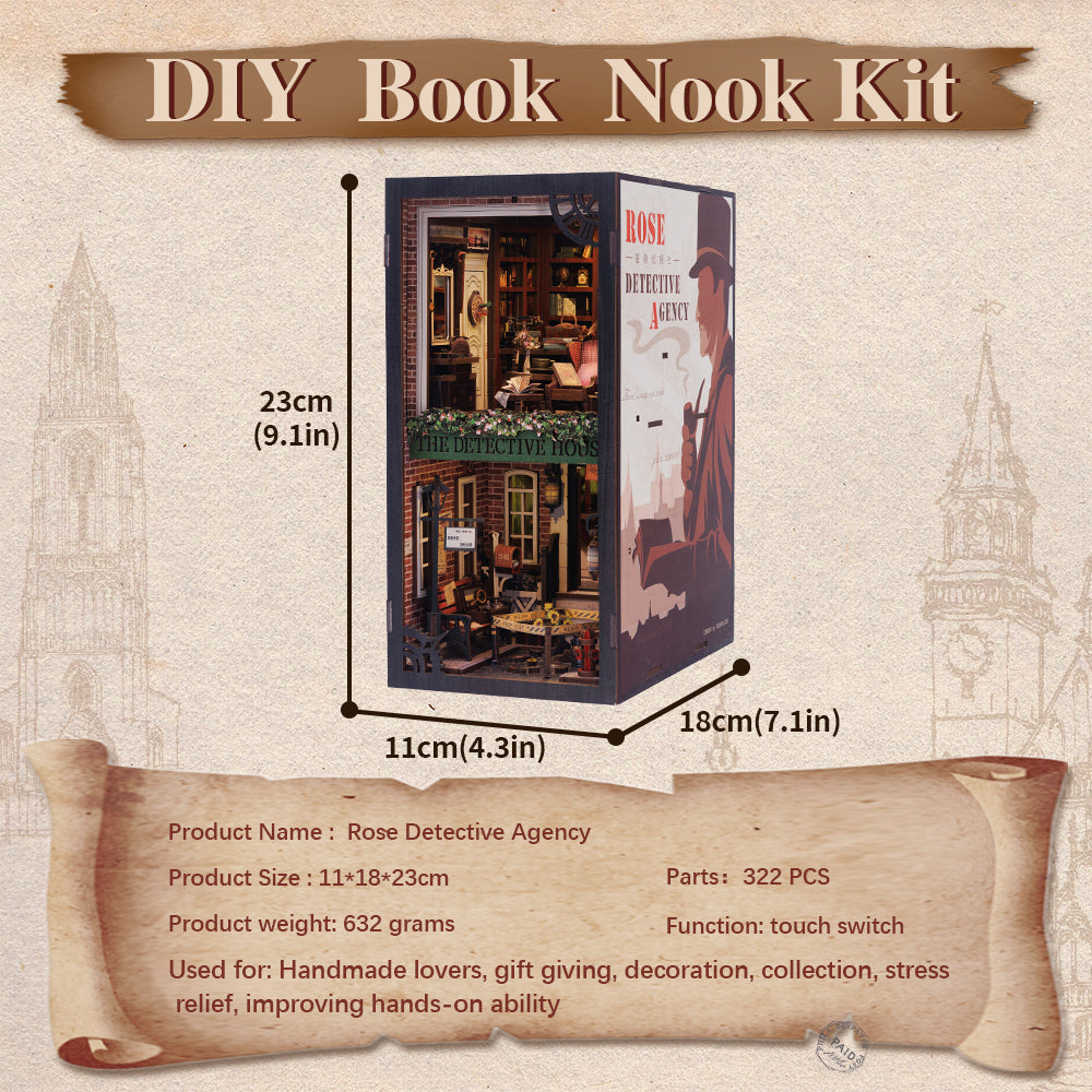 DIY Book Nook Kit（Rose Detective Agency）