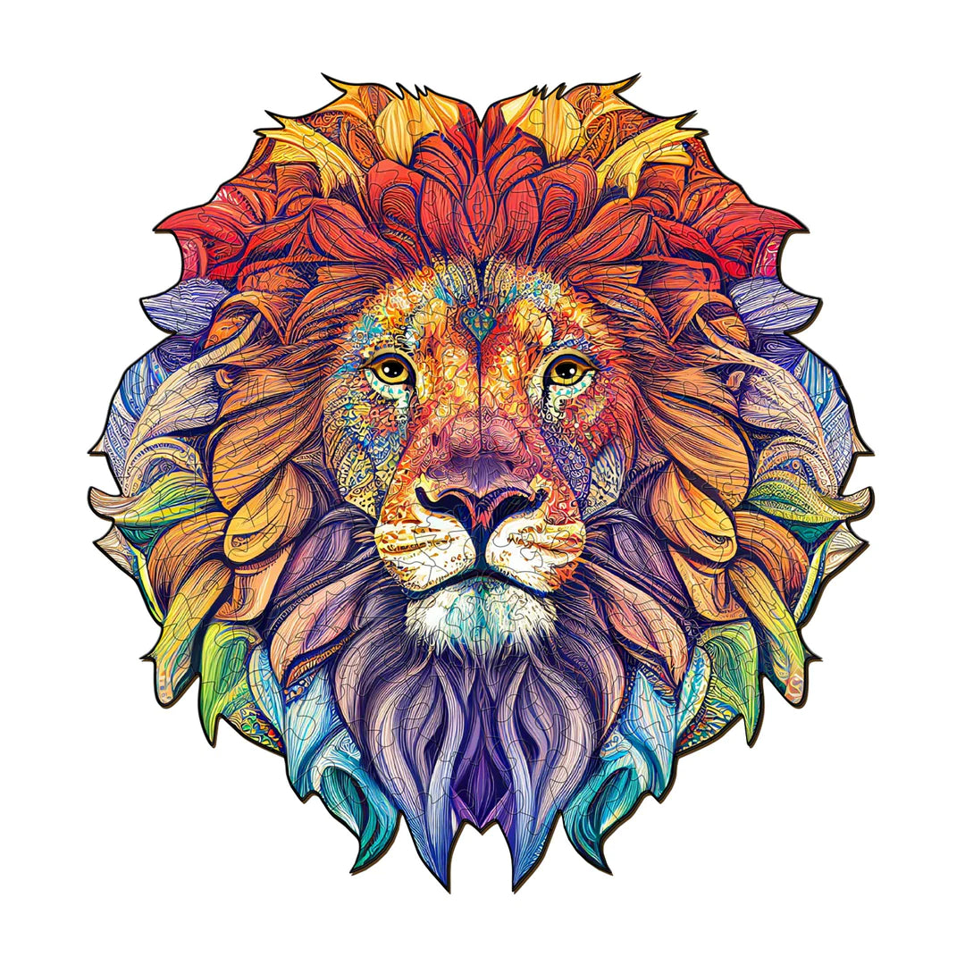 Majestic Lion - Wooden Jigsaw Puzzle