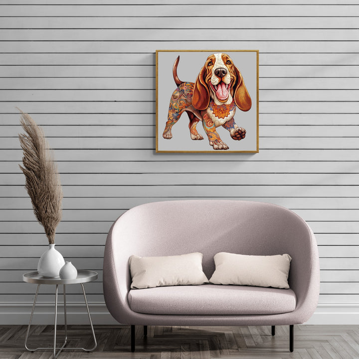 Basset Hound - Wooden Jigsaw Puzzle