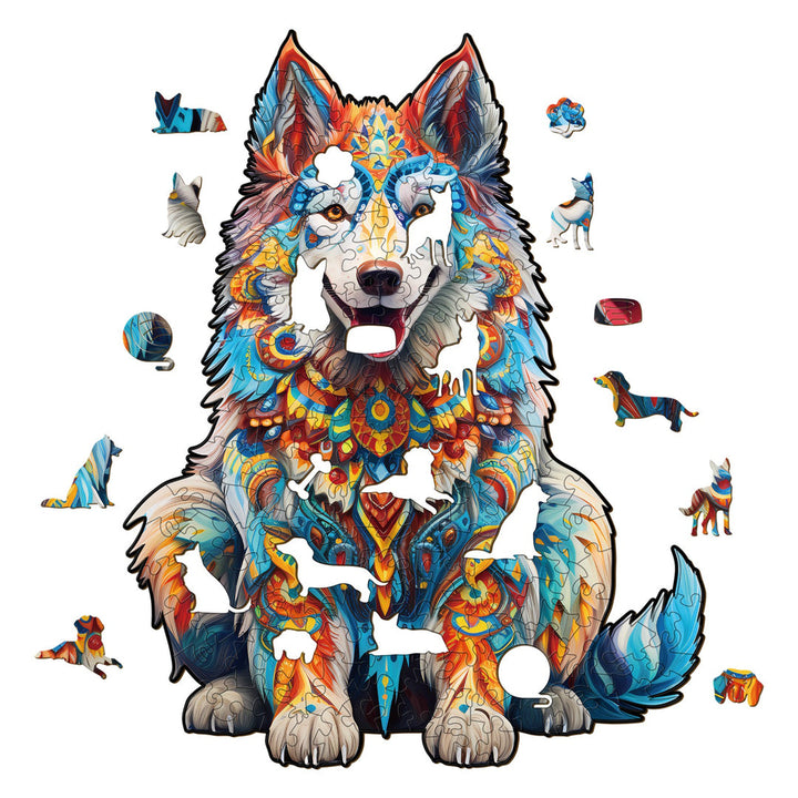 Alaskan Malamute - Wooden Jigsaw Puzzle