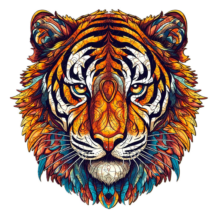 Brave Tiger - Wooden Jigsaw Puzzle