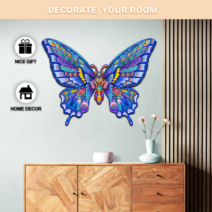 Charming Butterfly - Wooden Jigsaw Puzzle