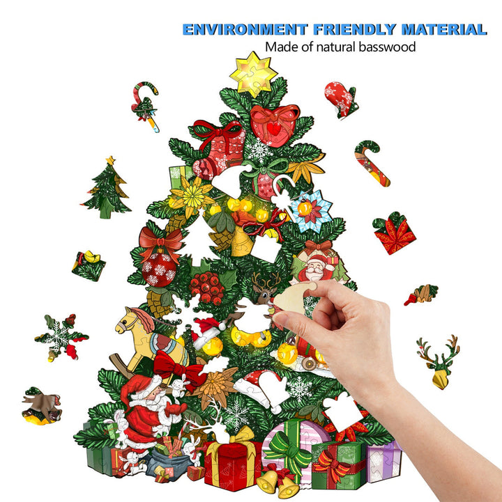 Christmas Tree  - Wooden Jigsaw Puzzle