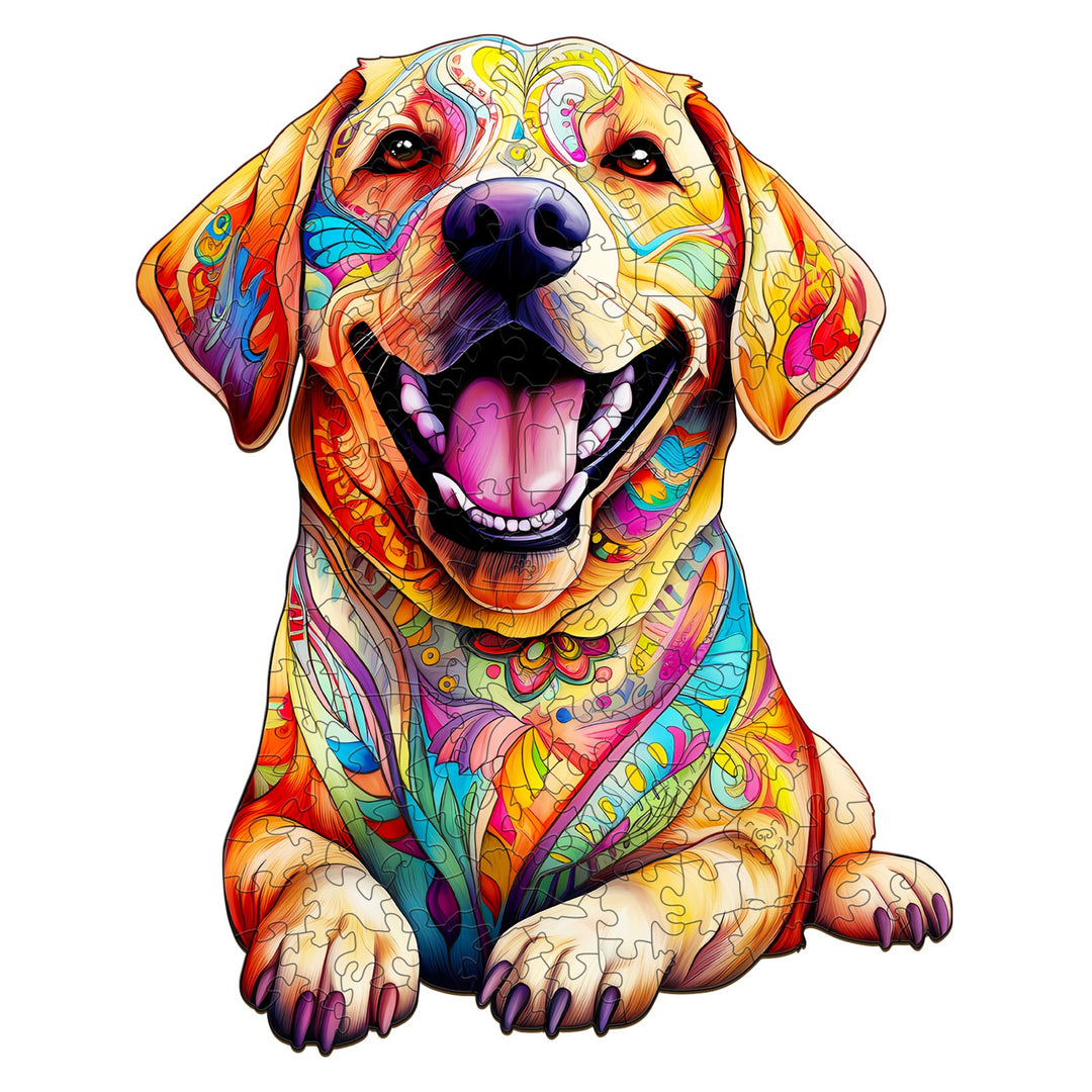 Cute Labrador - Wooden Jigsaw Puzzle