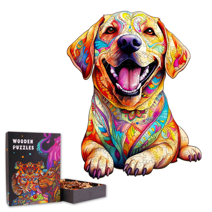 Cute Labrador - Wooden Jigsaw Puzzle