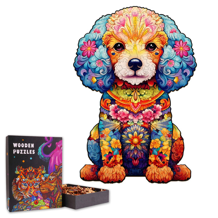 Cute Poodle - Wooden Jigsaw Puzzle
