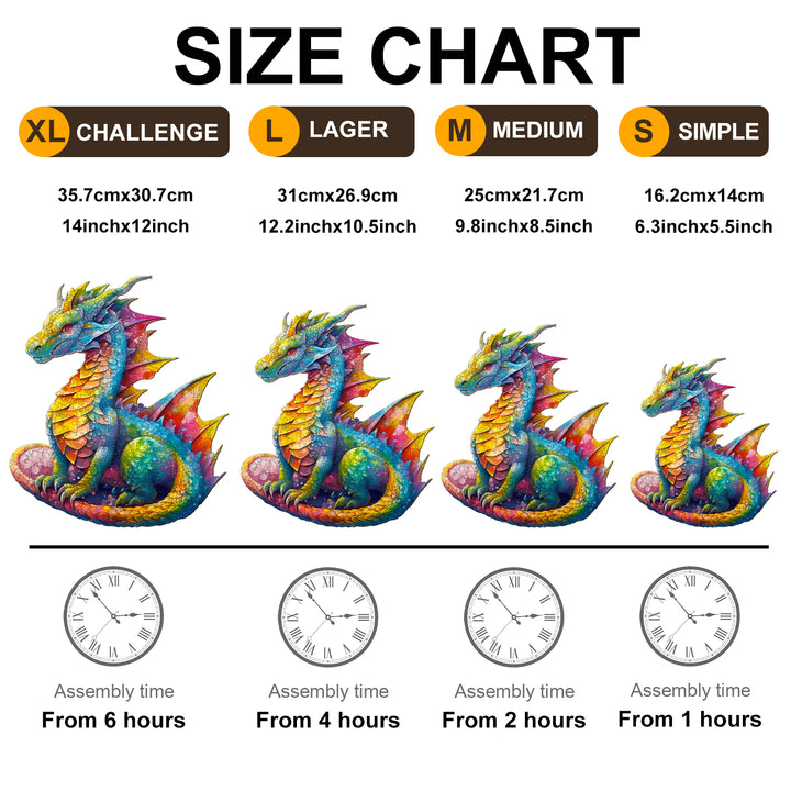 Twining Dragon - Wooden Jigsaw Puzzle