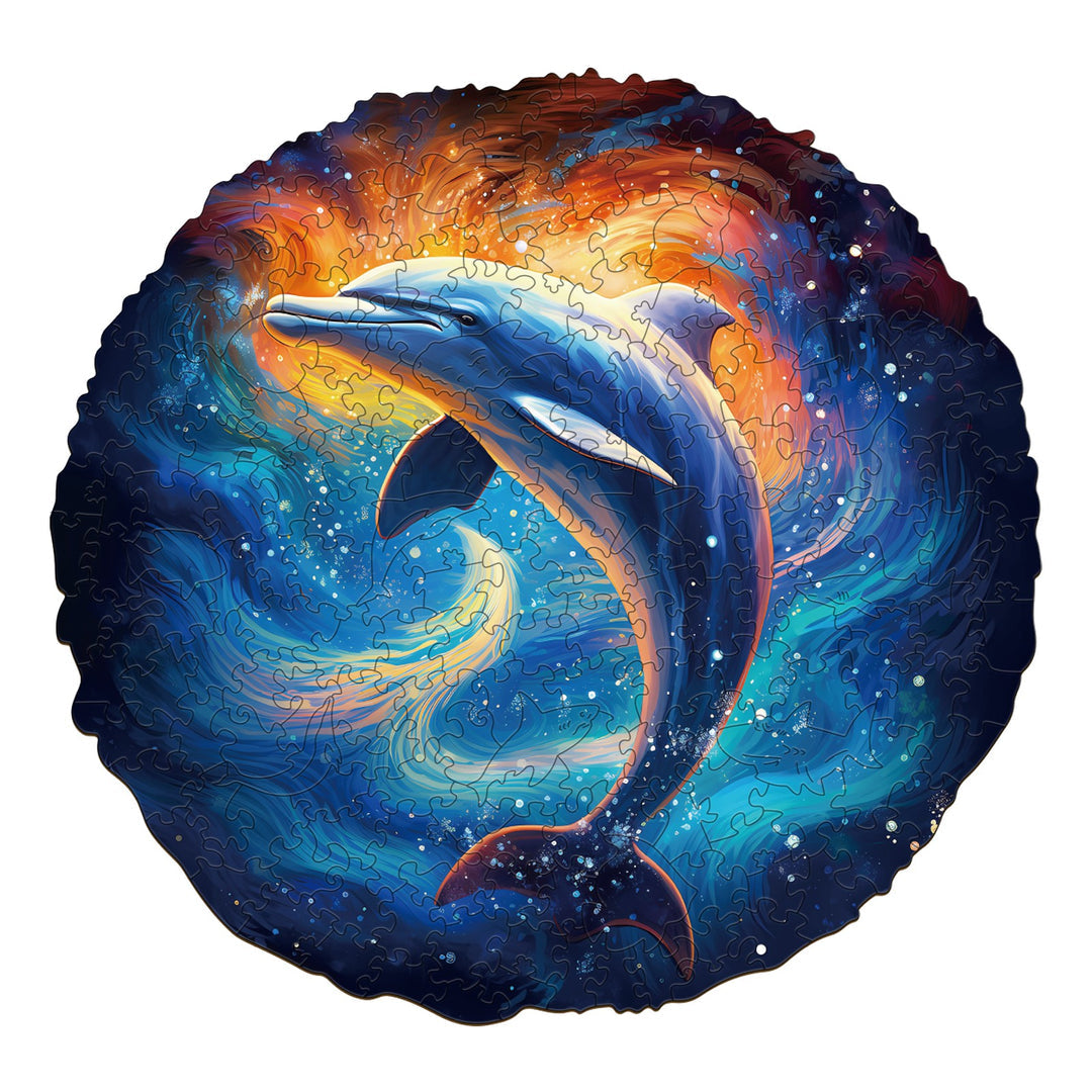 Fantasy Dolphin - Wooden Jigsaw Puzzle
