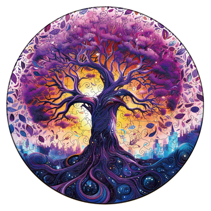 Dreamy Tree of Life - Wooden Jigsaw Puzzle