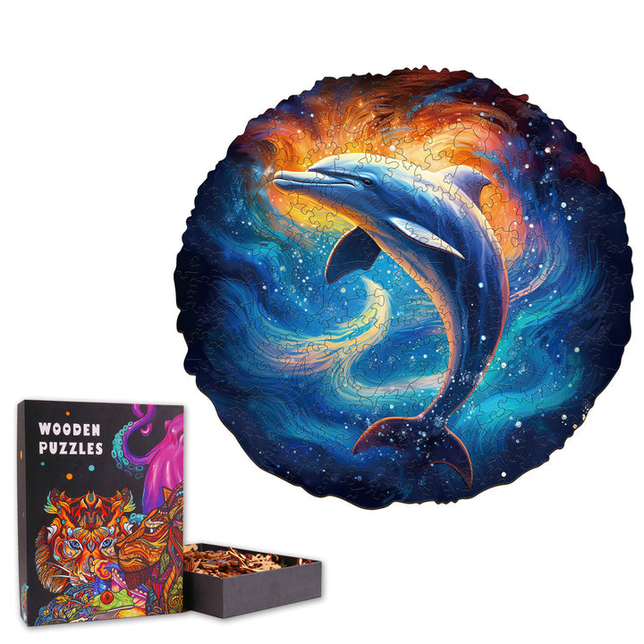 Fantasy Dolphin - Wooden Jigsaw Puzzle