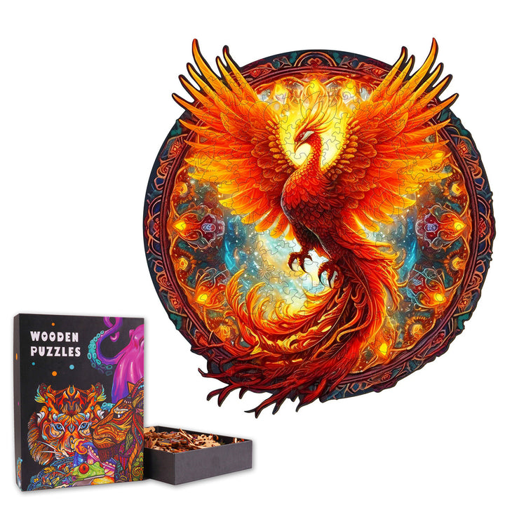Fire Phoenix - Wooden Jigsaw Puzzle
