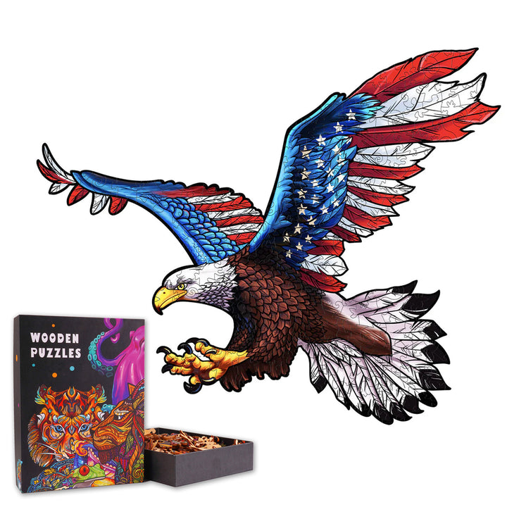 Free Eagle - Wooden Jigsaw Puzzle