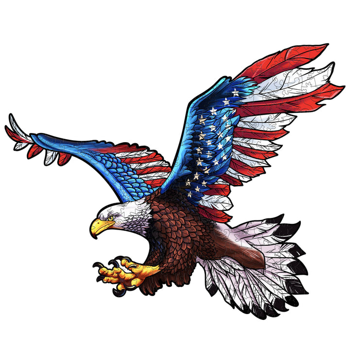 Free Eagle - Wooden Jigsaw Puzzle