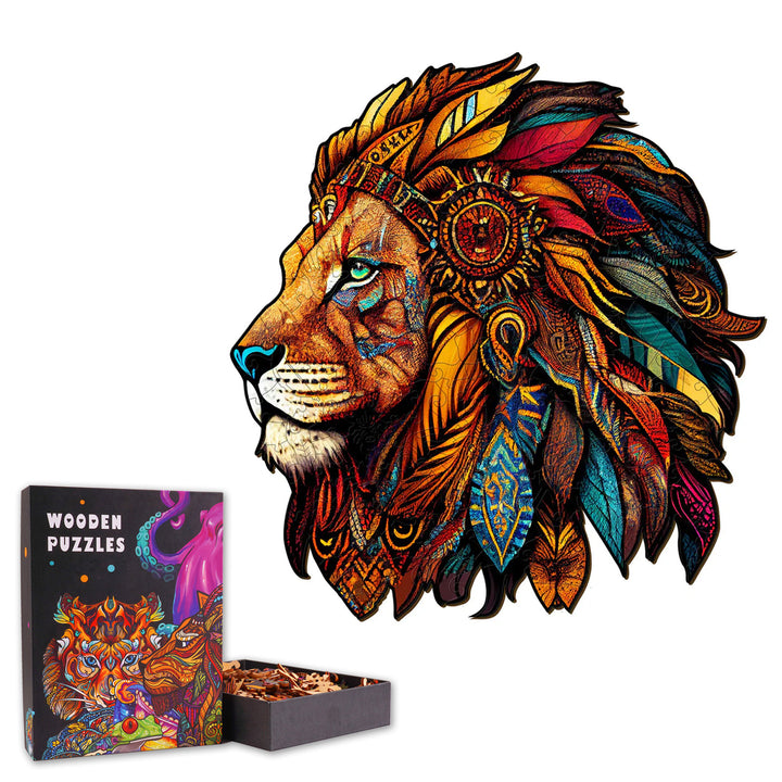 King of the Jungle - Wooden Jigsaw Puzzle