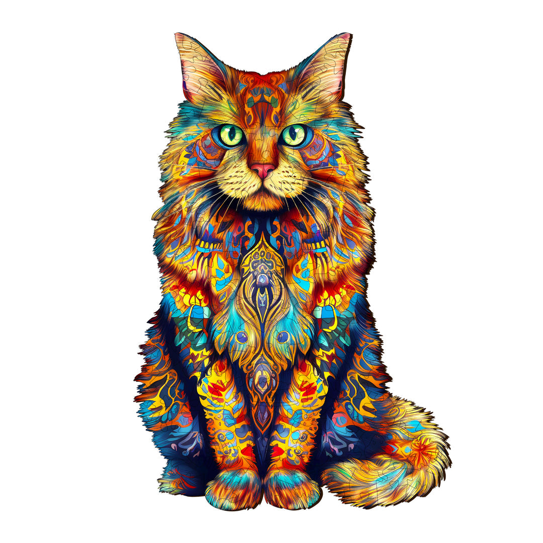 Maine Coon - Wooden Jigsaw Puzzle