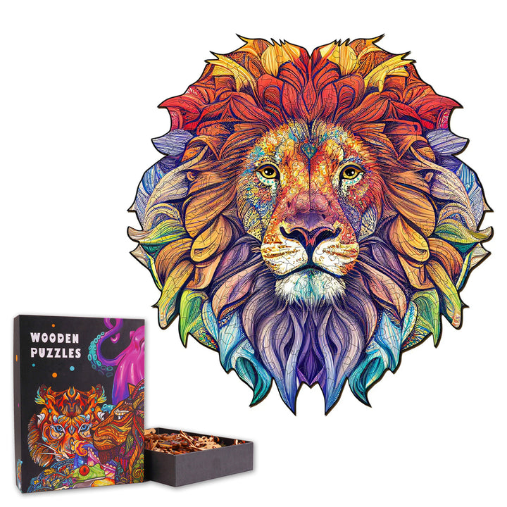 Majestic Lion - Wooden Jigsaw Puzzle