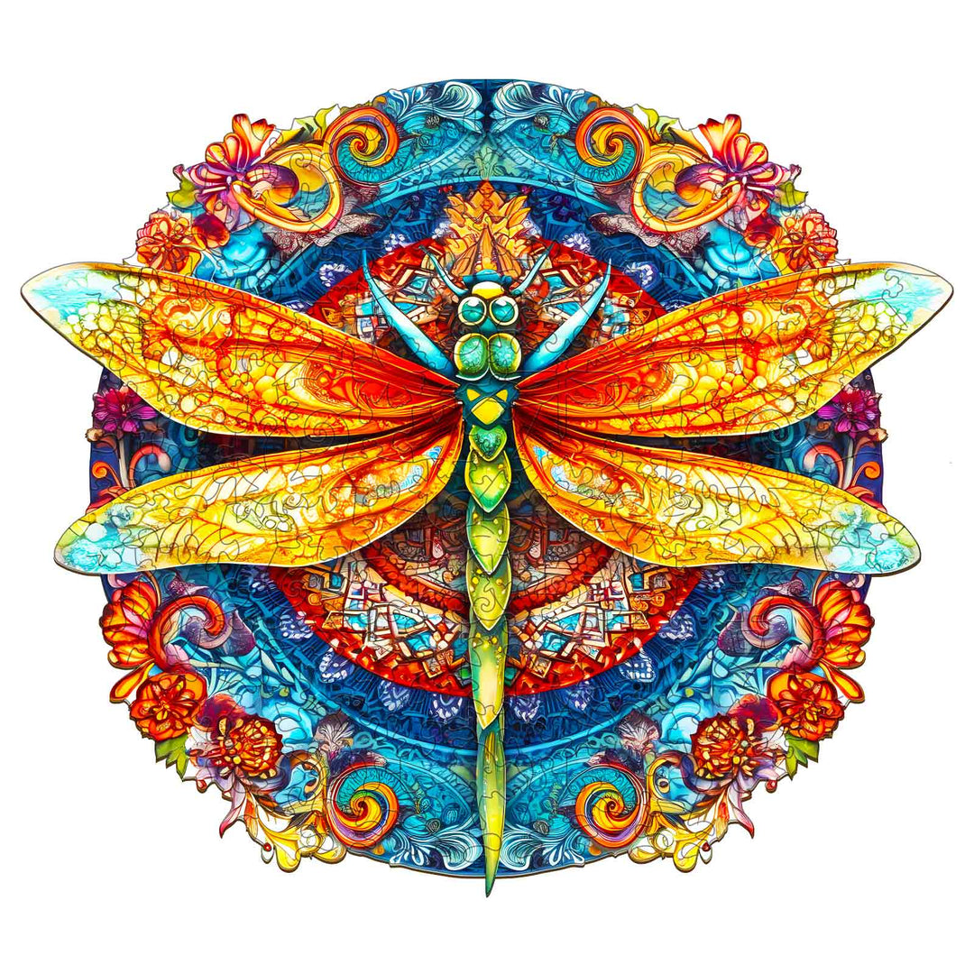 Mandara Dragonfly - Wooden Jigsaw Puzzle