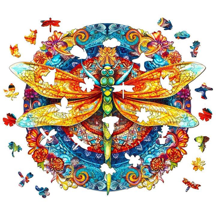 Mandara Dragonfly - Wooden Jigsaw Puzzle