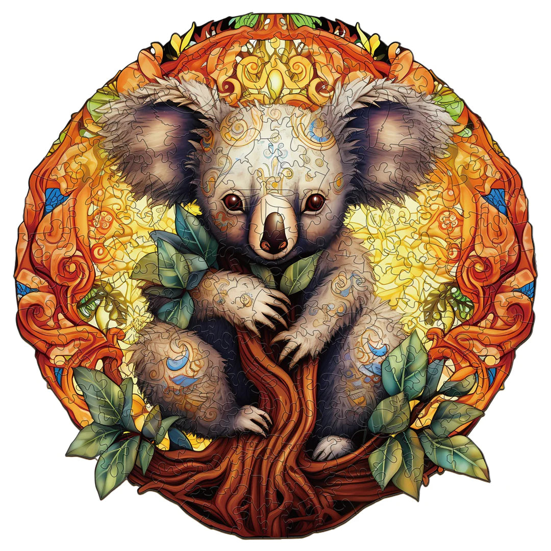 Mandala Koala - Wooden Jigsaw Puzzle