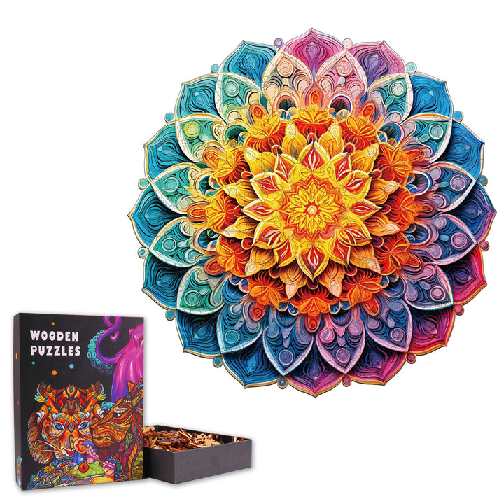 Mandala Mirror - Wooden Jigsaw Puzzle