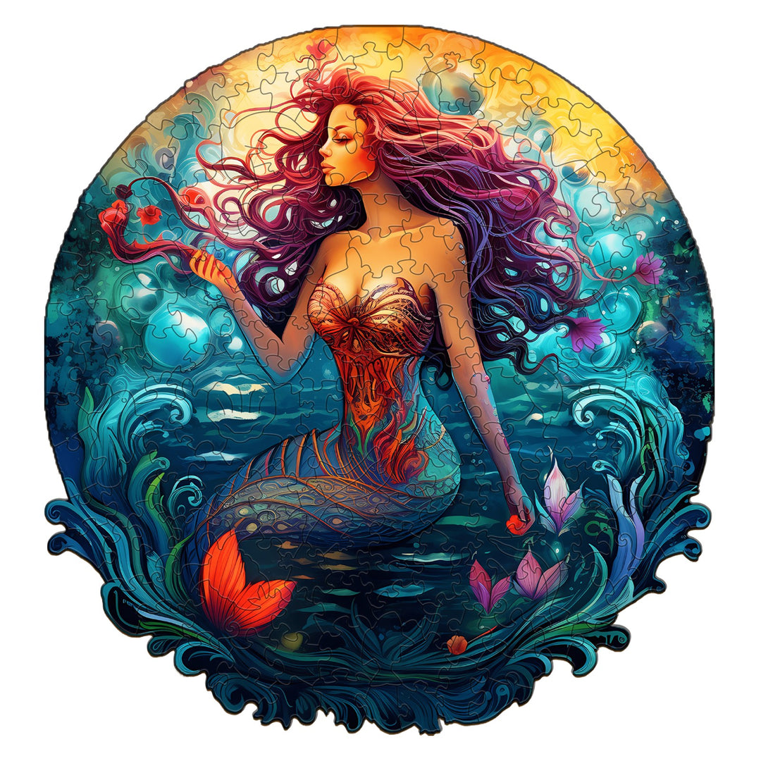 Mermaid - Wooden Jigsaw Puzzle