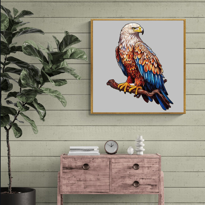 Standing Bald Eagle - Wooden Jigsaw Puzzle