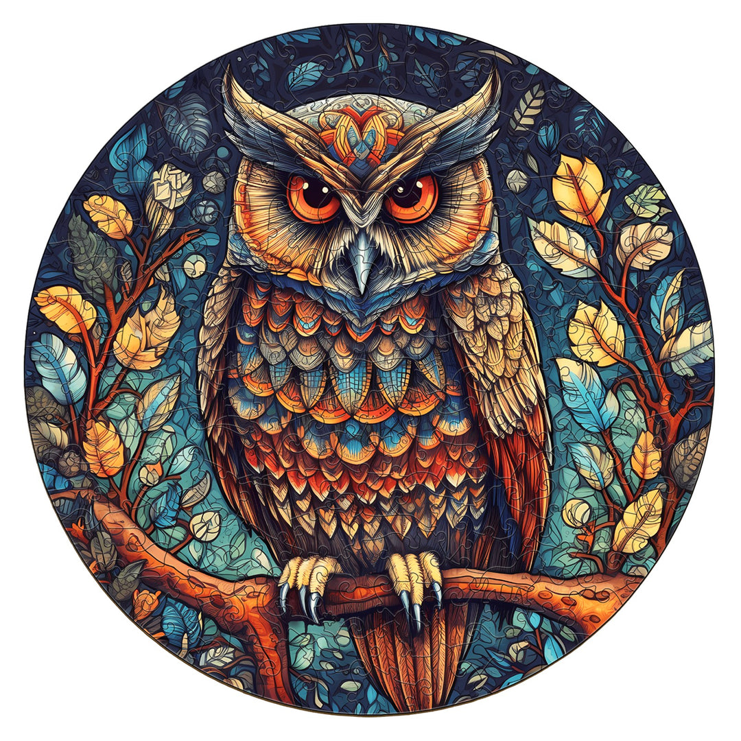 Mystic Owl  - Wooden Jigsaw Puzzle