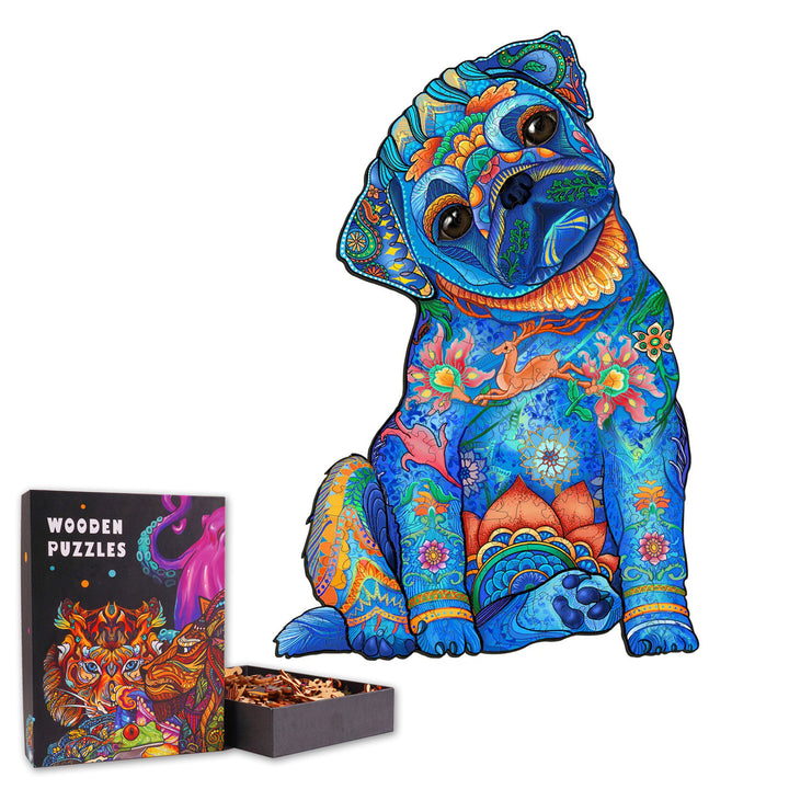 Naughty Pug - Wooden Jigsaw Puzzle