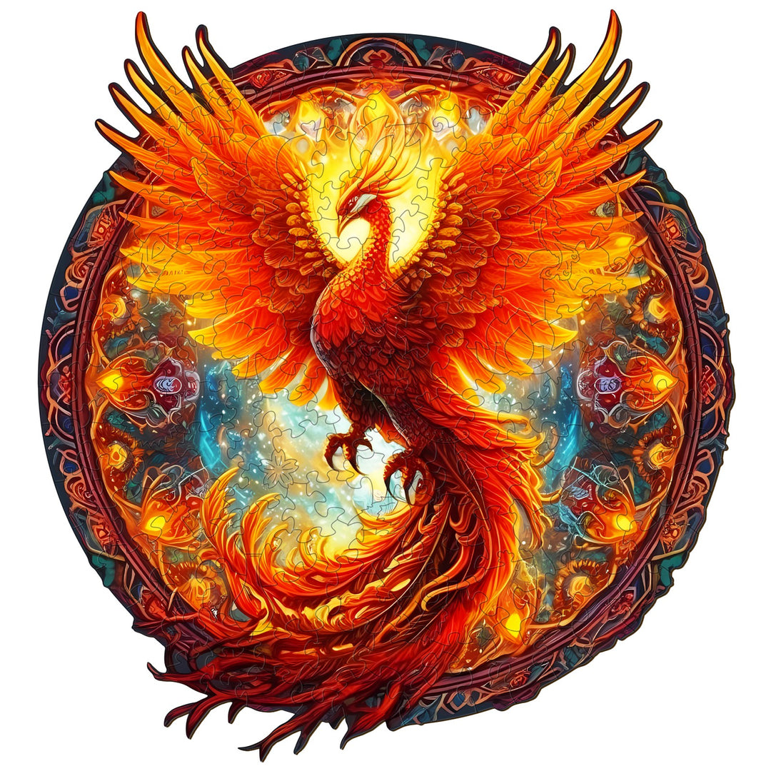 Fire Phoenix - Wooden Jigsaw Puzzle