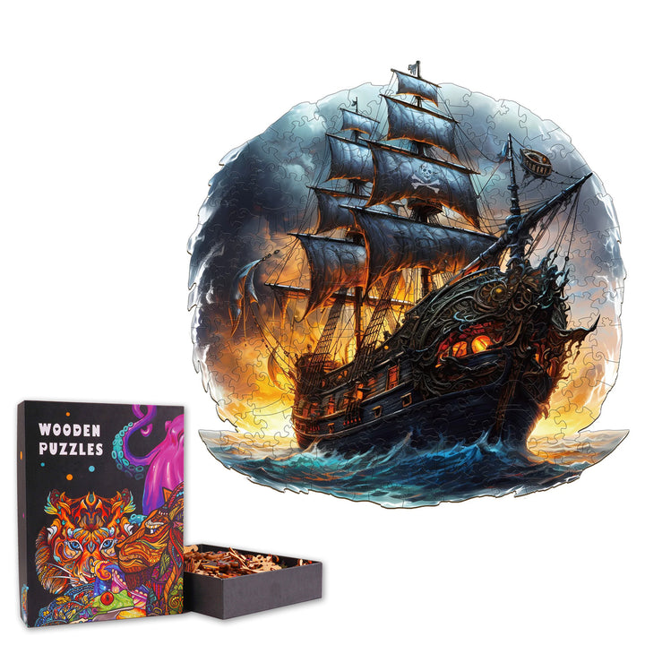 Pirate Ship - Wooden Jigsaw Puzzle