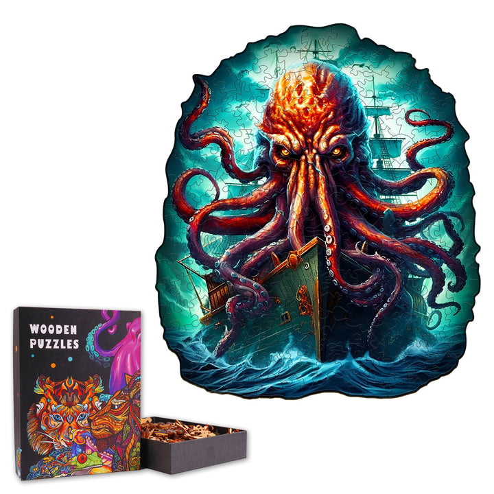 Pirates of the Octopus- Wooden Jigsaw Puzzle