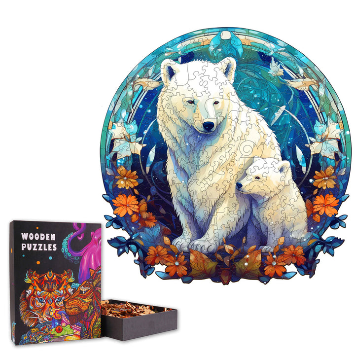 Polor Bears- Wooden Jigsaw Puzzle