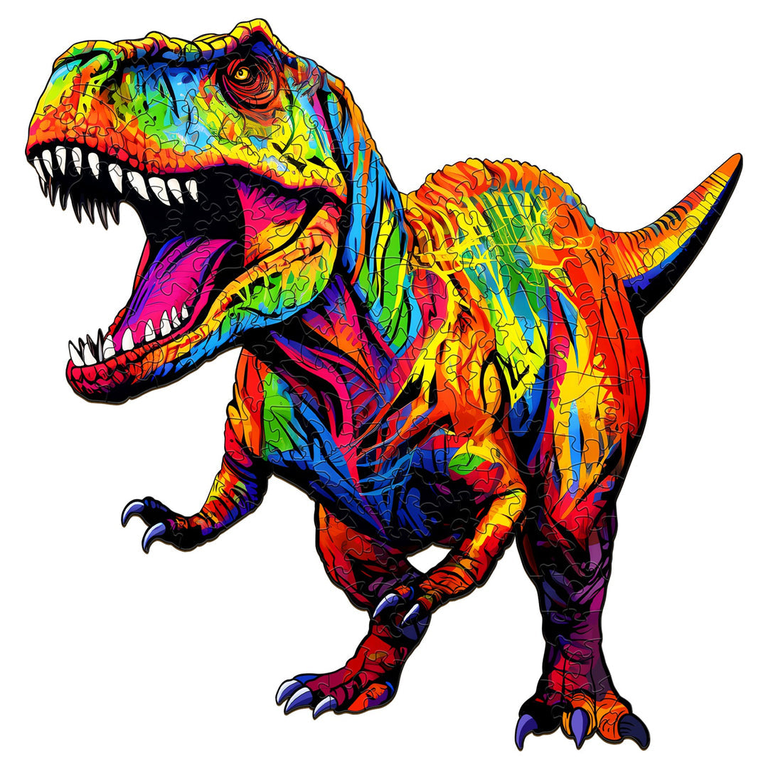 Roaring T. rex - Wooden Jigsaw Puzzle