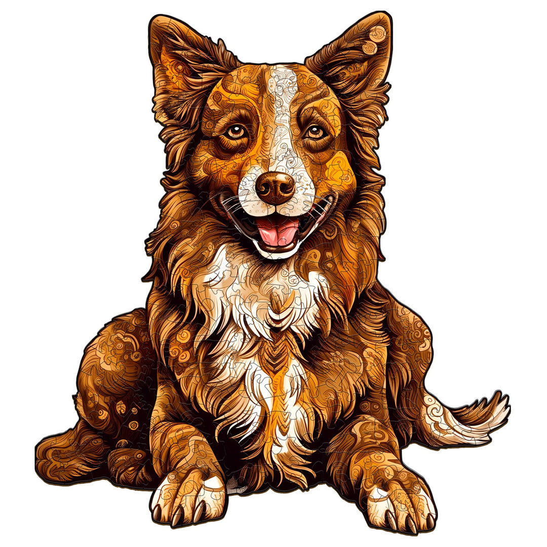 Border Collie - Wooden Jigsaw Puzzle