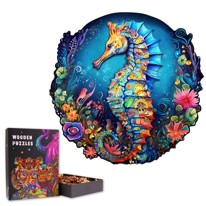 Splendid Seahorse - Wooden Jigsaw Puzzle