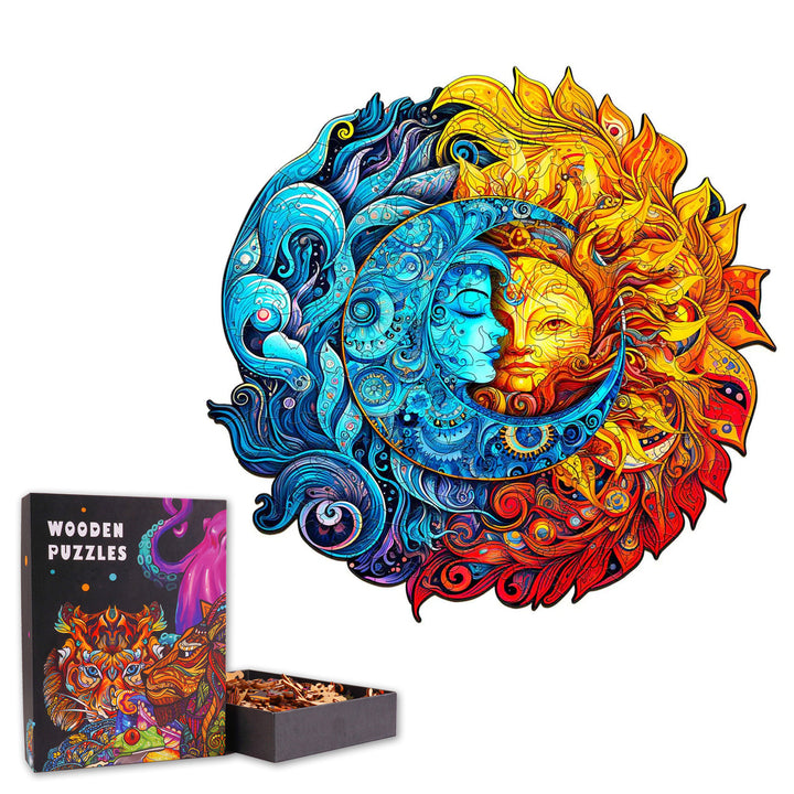 Sun And Moon - Wooden Jigsaw Puzzle