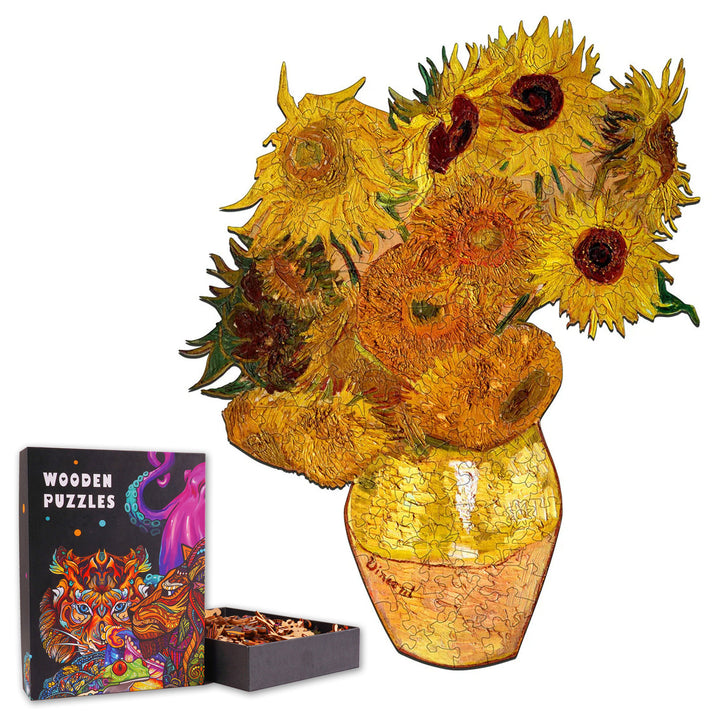 Sunflowers - Wooden Jigsaw Puzzle
