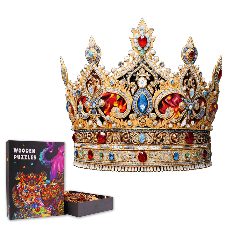 The Jeweled Crown - Wooden Jigsaw Puzzle