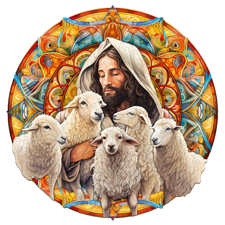 The Shepherd and the Flock - Wooden Jigsaw Puzzle