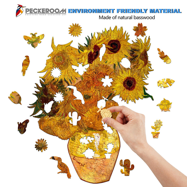 Sunflowers - Wooden Jigsaw Puzzle