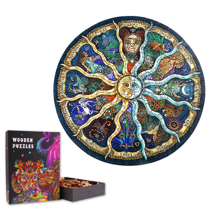 Zodiac Horoscope - Wooden Jigsaw Puzzle