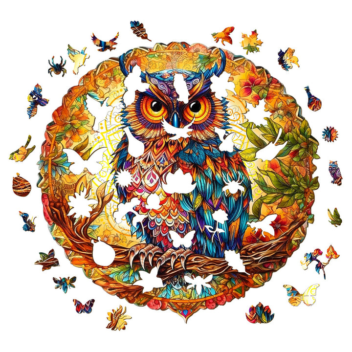 Owl - Wooden Jigsaw Puzzle