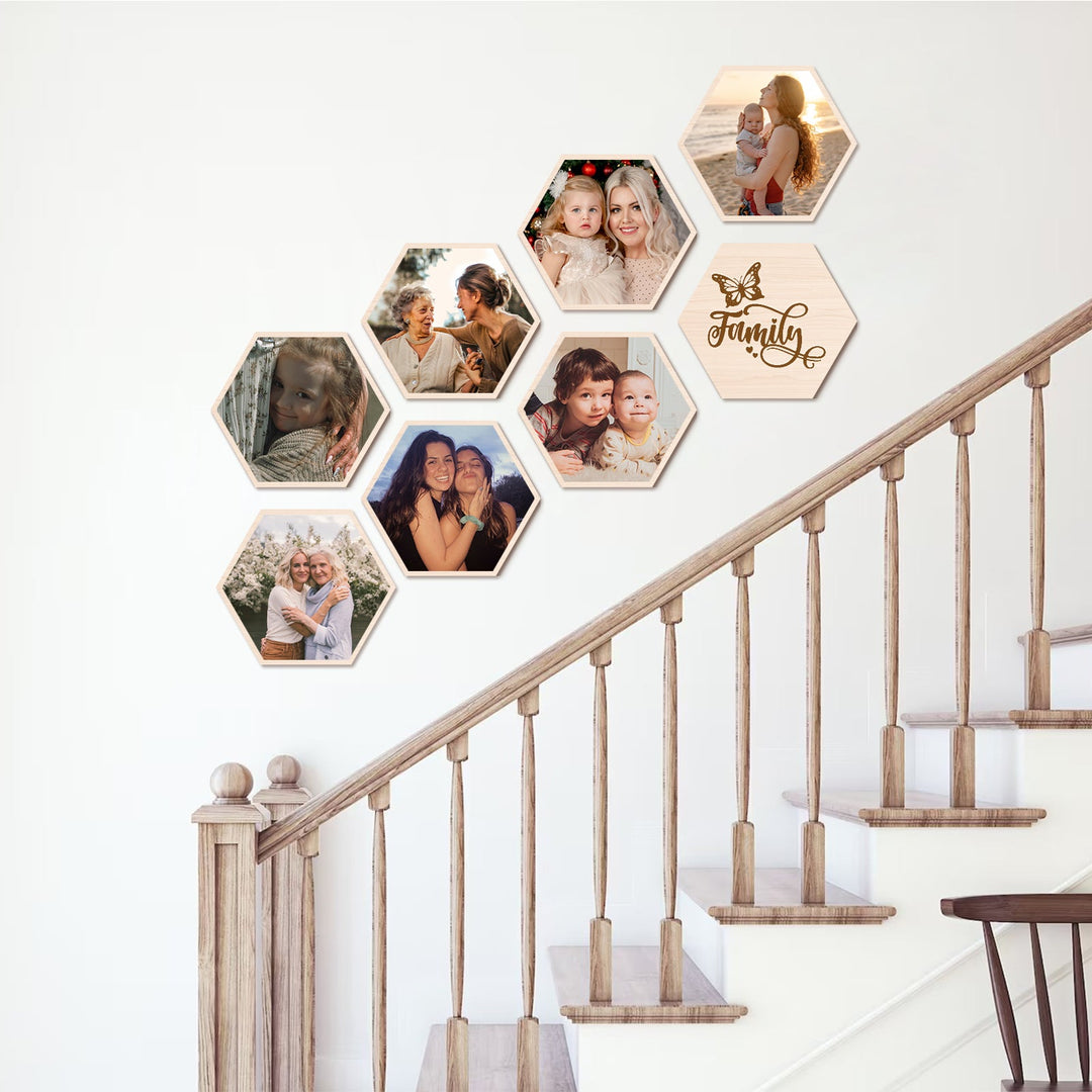 Your Custom Photo on Wood Wall Art - Hexagon