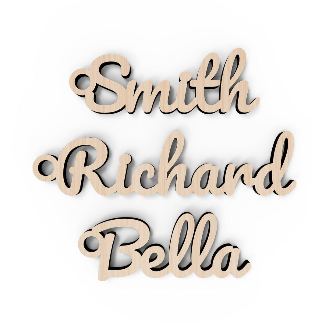 Personalized Wooden Name Tags Birthday Festival Gift Tags