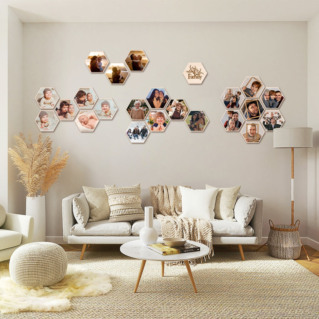 Your Custom Photo on Wood Wall Art - Hexagon